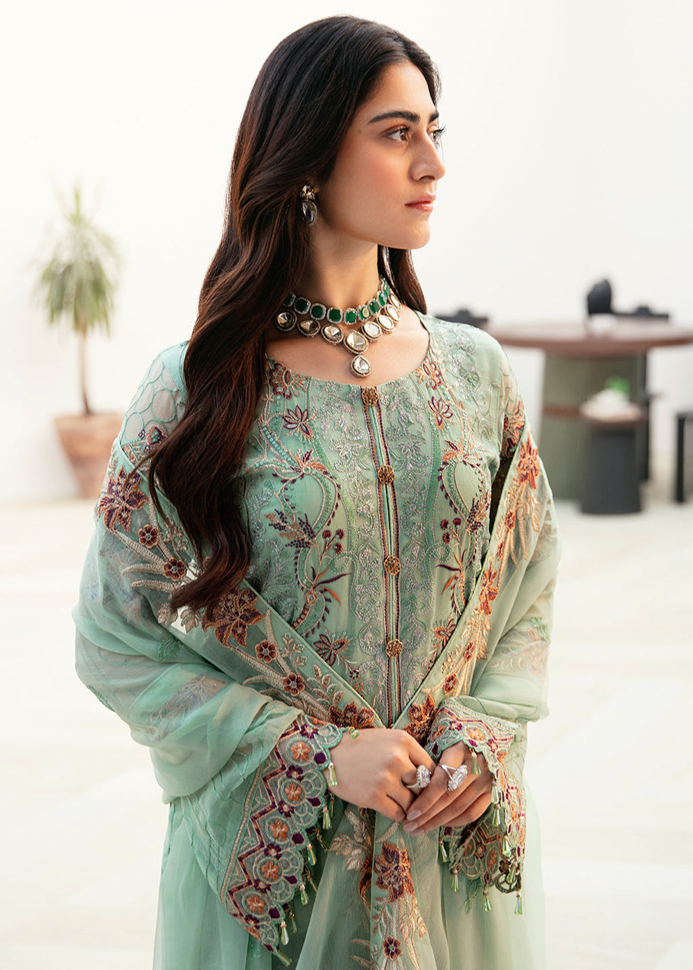 Buy Now Chevron Chiffon Collection Volume 8 by Ramsha | A-804 Online at Empress in USA, UK, Canada & Worldwide at Empress Clothing. 