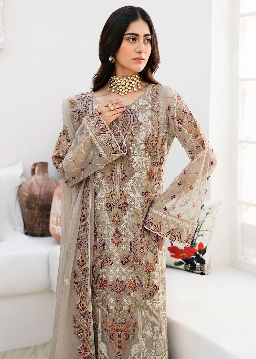 Buy Now Chevron Chiffon Collection Volume 8 by Ramsha | A-806 Online at Empress in USA, UK, Canada & Worldwide at Empress Clothing. 