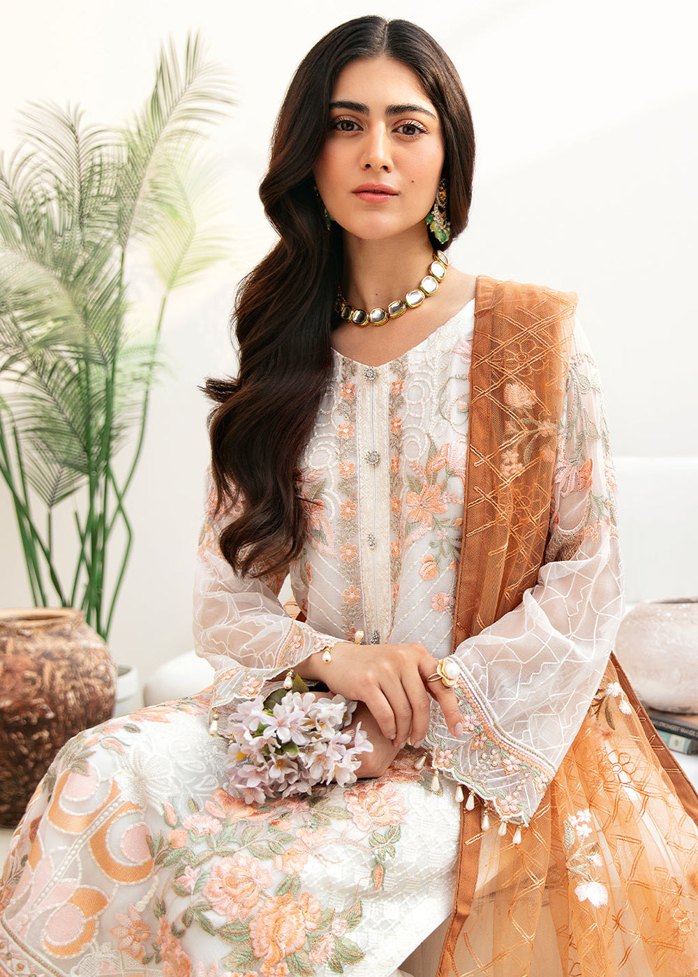 Buy Now Chevron Chiffon Collection Volume 8 by Ramsha | A-808 Online at Empress in USA, UK, Canada & Worldwide at Empress Clothing. 