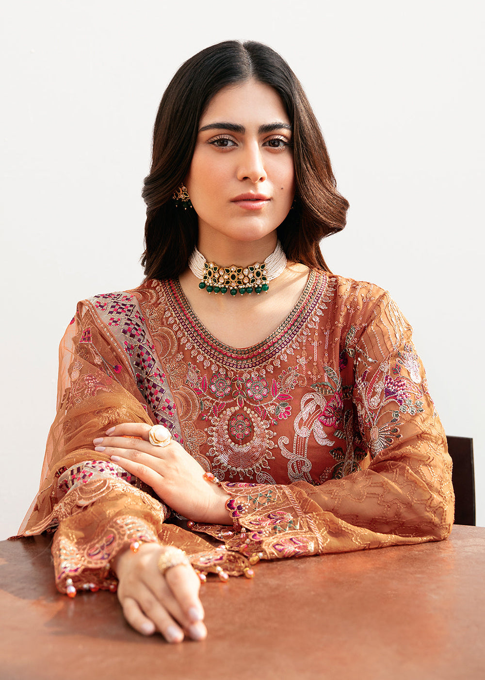 Buy Now Chevron Chiffon Collection Volume 8 by Ramsha | A-810 Online at Empress in USA, UK, Canada & Worldwide at Empress Clothing. 