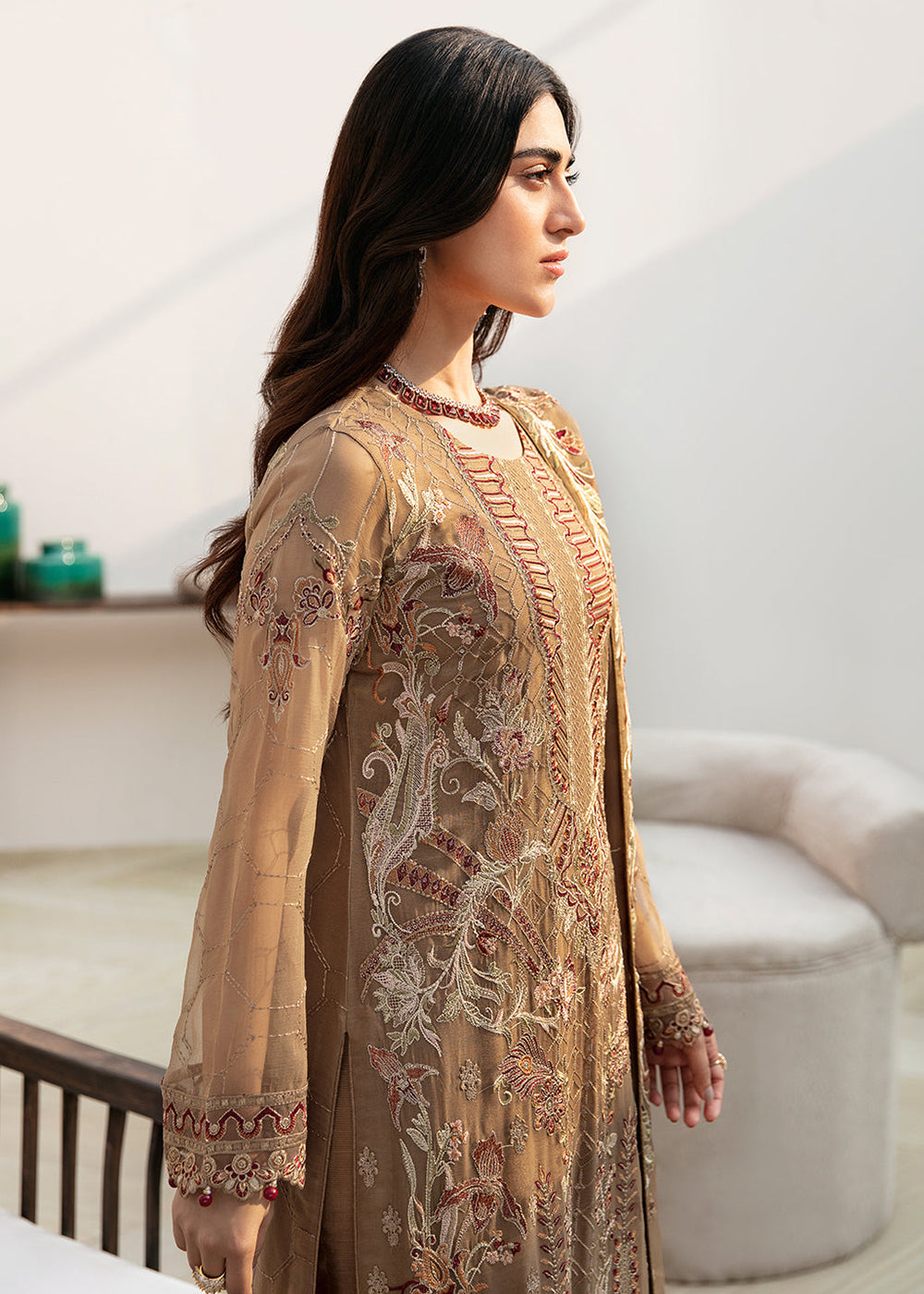 Buy Now Chevron Chiffon Collection Volume 8 by Ramsha | A-812 Online at Empress in USA, UK, Canada & Worldwide at Empress Clothing.