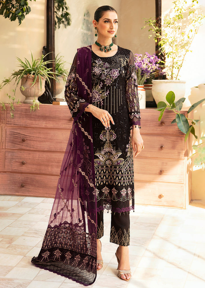Buy Now Chevron Luxury Chiffon Collection 24 by Ramsha | A-905 Online at Empress in USA, UK, Canada, Germany, Italy, Dubai & Worldwide at Empress Clothing. 