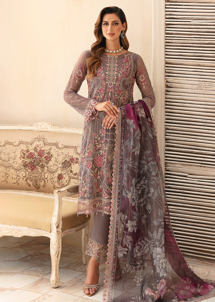 Buy Now Chevron Luxury Chiffon Collection 24 by Ramsha | A-908 Online at Empress in USA, UK, Canada, Germany, Italy, Dubai & Worldwide at Empress Clothing.