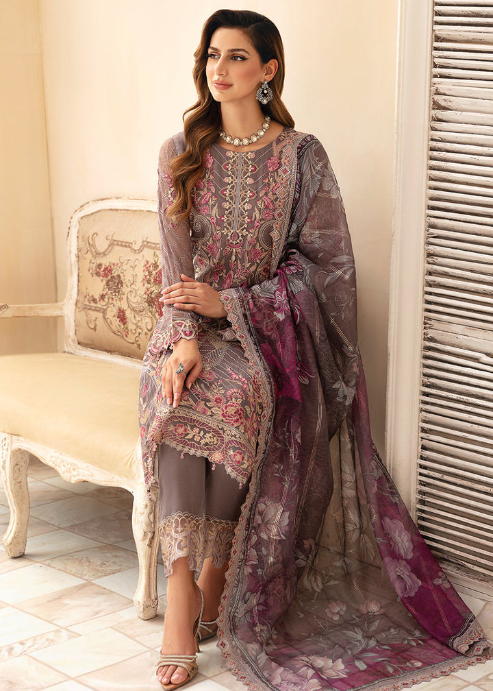 Buy Now Chevron Luxury Chiffon Collection 24 by Ramsha | A-908 Online at Empress in USA, UK, Canada, Germany, Italy, Dubai & Worldwide at Empress Clothing.