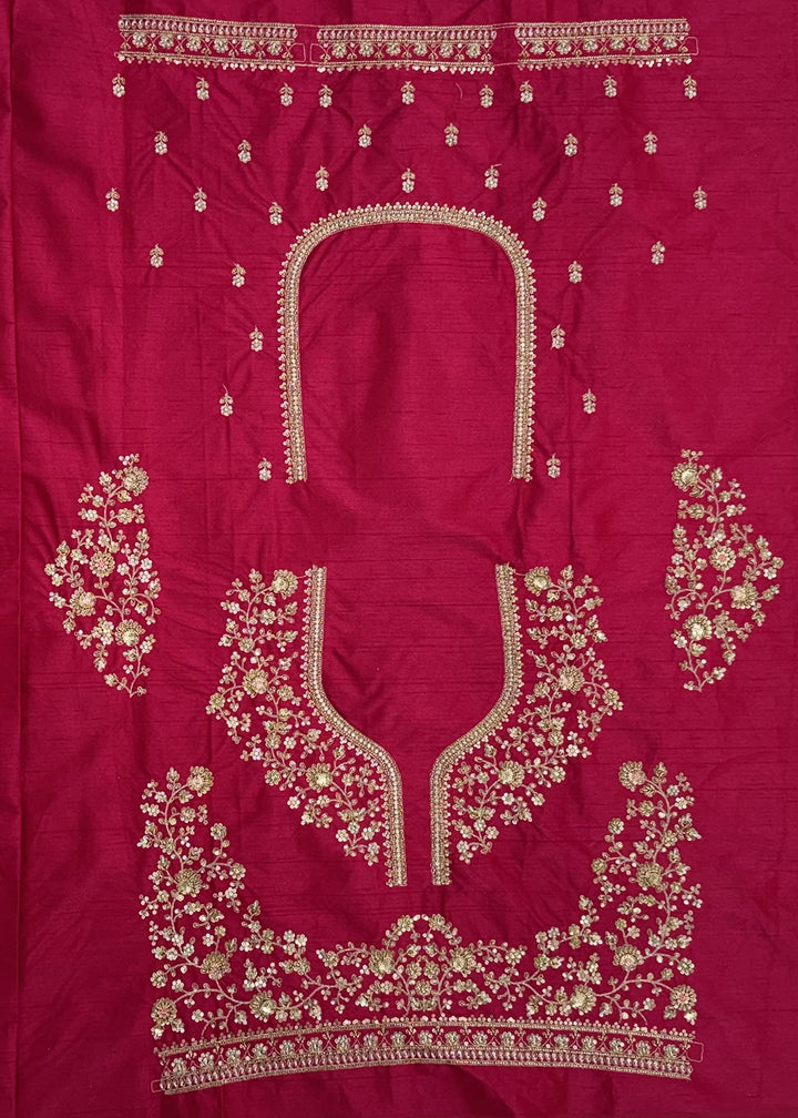 Buy Now Rani Pink Bridal Zari Embroidered Designer Lehenga Choli Online in US, UK, Canada, France, Italy, Germany, Sweden, Denmark, UAE &amp; Worldwide at Empress.
