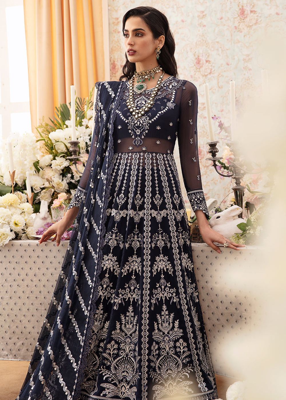 Buy Now The Whispers of Grandeur Luxury Formals '24 by Ayzel | HEMAYAL Online at Empress Online in USA, UK, Canada & Worldwide at Empress Clothing. 