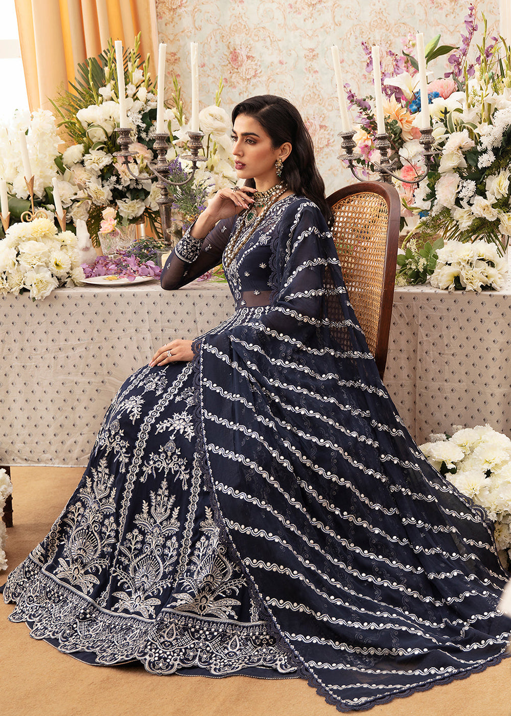 Buy Now The Whispers of Grandeur Luxury Formals '24 by Ayzel | HEMAYAL Online at Empress Online in USA, UK, Canada & Worldwide at Empress Clothing. 