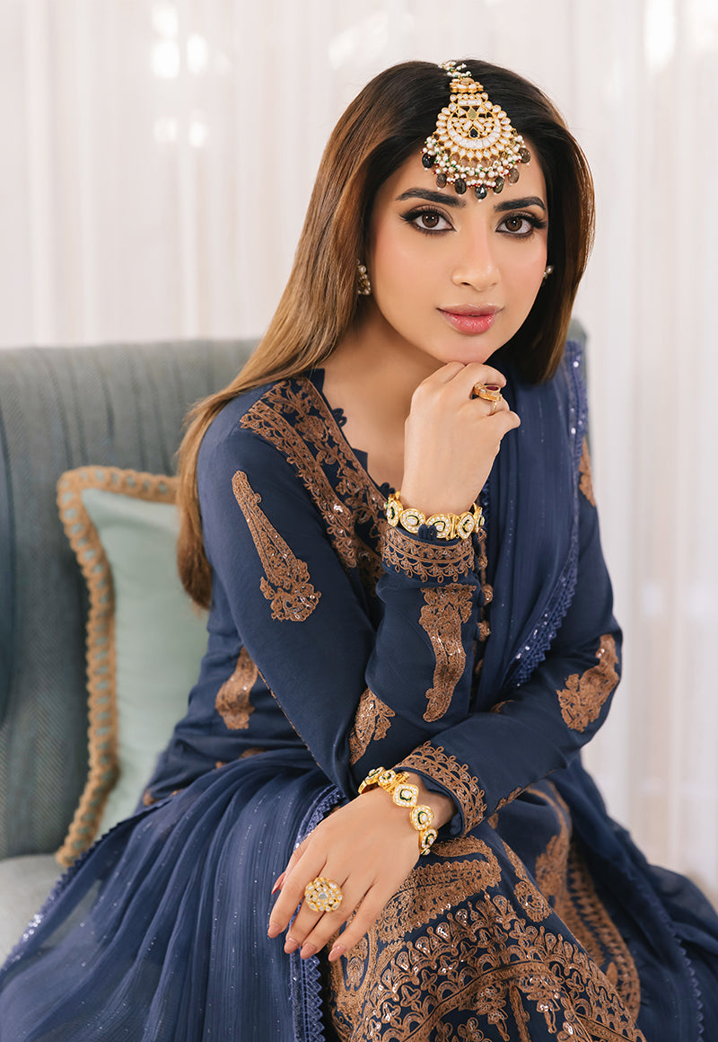 Buy Teal Blue Suit - Maahru,Noorie & Meerub 23 by Asim Jofa - AJSM-49 Empress Clothing Buy Teal Blue Suit - Maahru,Noorie & Meerub 23 by Asim Jofa - AJSM-49 Empress Clothing