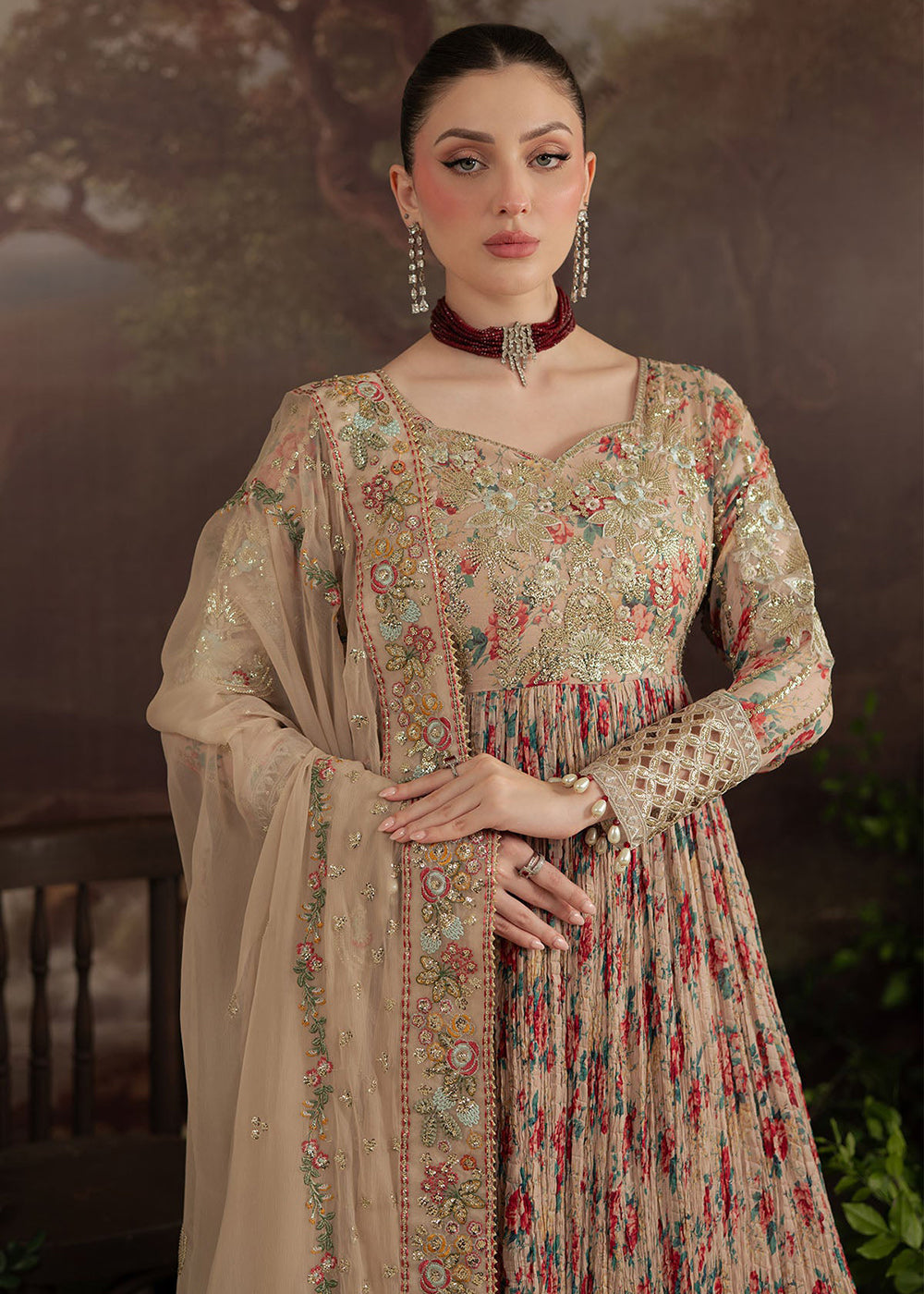 Buy Now Amaya Luxury Chiffon '25 by Nureh | AM-13 Online in USA, UK, Canada, France, Italy, Germany, New Zealand, Australia, UAE & Worldwide at Empress Clothing