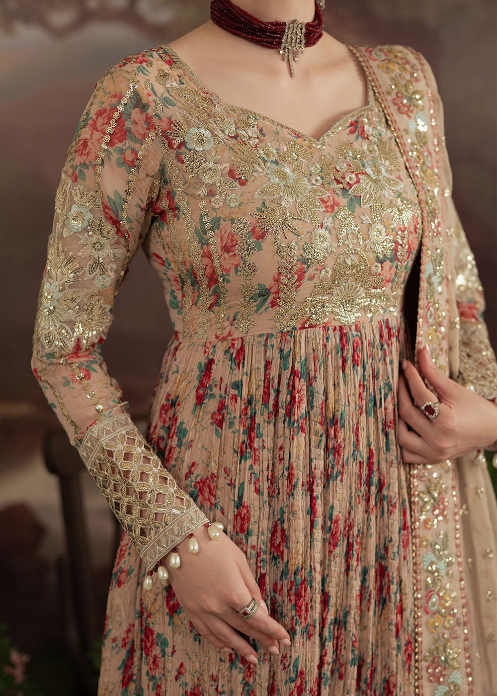 Buy Now Amaya Luxury Chiffon '25 by Nureh | AM-13 Online in USA, UK, Canada, France, Italy, Germany, New Zealand, Australia, UAE & Worldwide at Empress Clothing