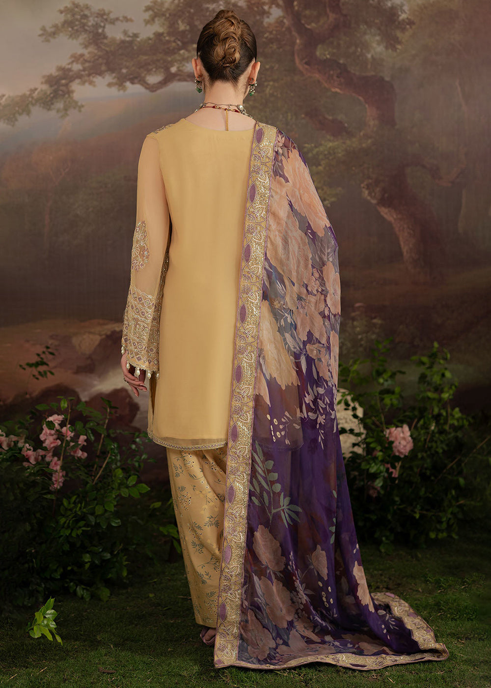 Buy Now Amaya Luxury Chiffon '25 by Nureh | AM-14 Online in USA, UK, Canada, France, Italy, Germany, New Zealand, Australia, UAE & Worldwide at Empress Clothing