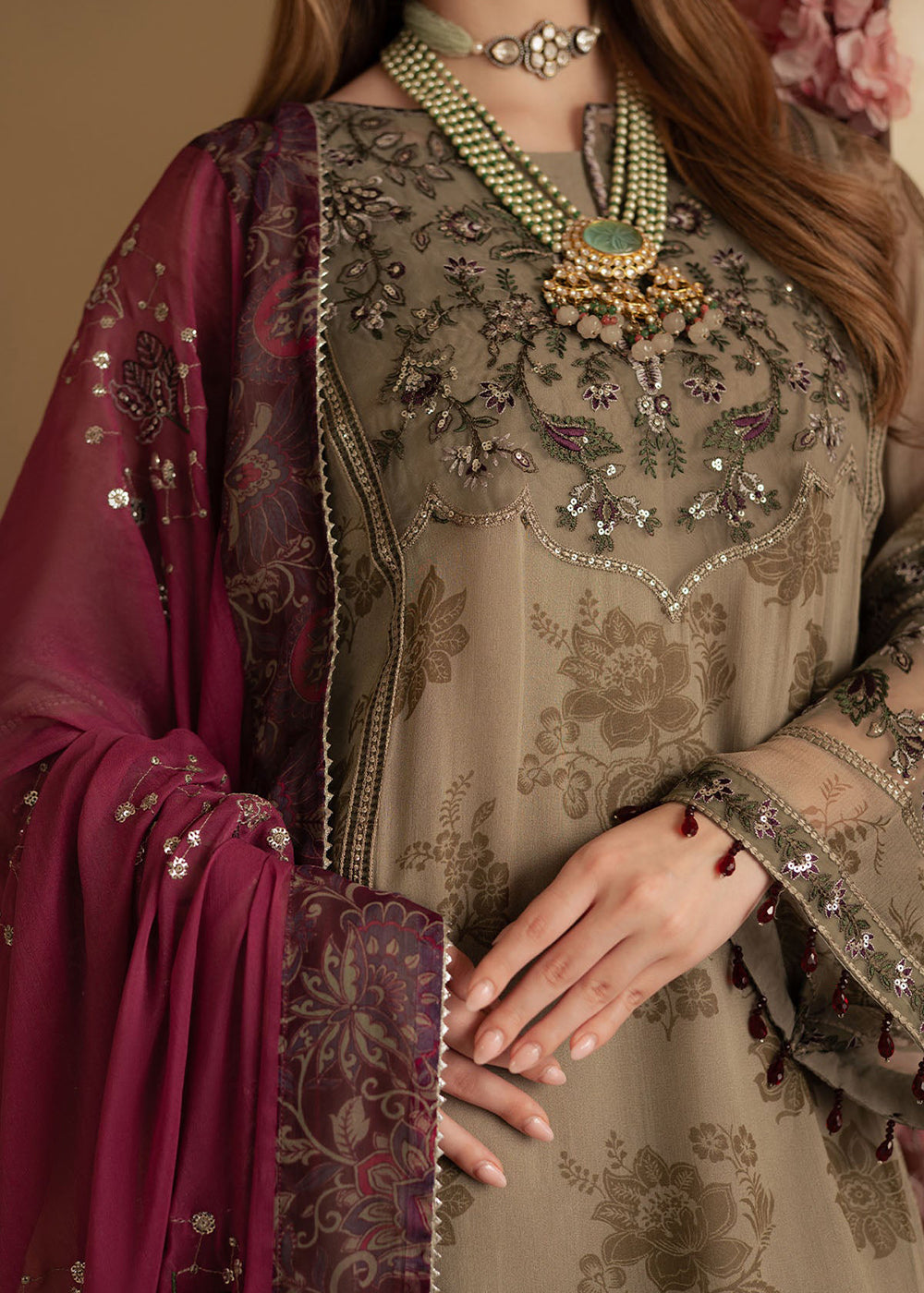 Buy Now Amaya Luxury Chiffon '25 by Nureh | AM-15 Online in USA, UK, Canada, France, Italy, Germany, New Zealand, Australia, UAE & Worldwide at Empress Clothing