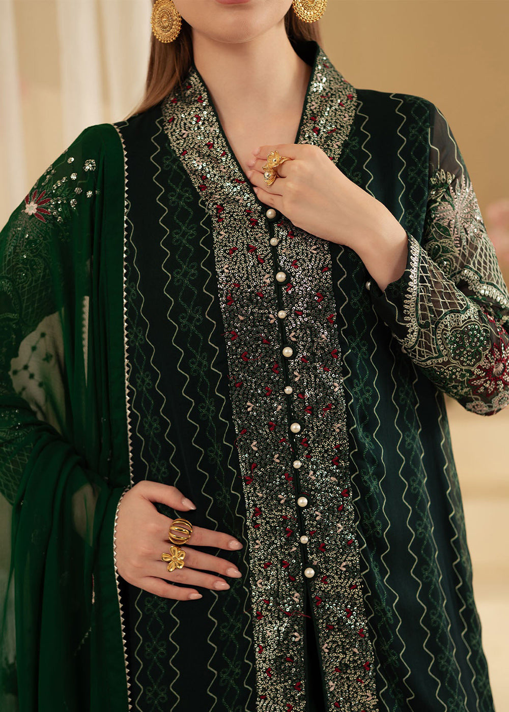 Buy Now Amaya Luxury Chiffon '25 by Nureh | AM-16 Online in USA, UK, Canada, France, Italy, Germany, New Zealand, Australia, UAE & Worldwide at Empress Clothing