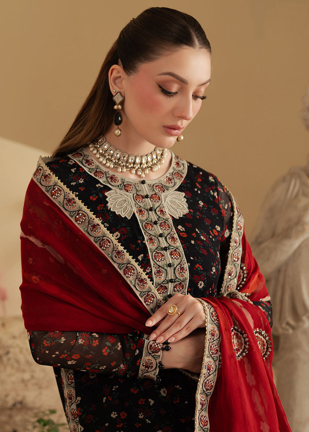 Buy Now Amaya Luxury Chiffon '25 by Nureh | AM-18 Online in USA, UK, Canada, France, Italy, Germany, New Zealand, Australia, UAE & Worldwide at Empress Clothing