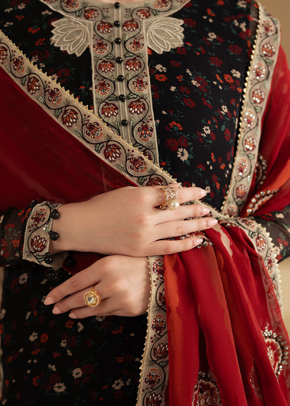 Buy Now Amaya Luxury Chiffon '25 by Nureh | AM-18 Online in USA, UK, Canada, France, Italy, Germany, New Zealand, Australia, UAE & Worldwide at Empress Clothing