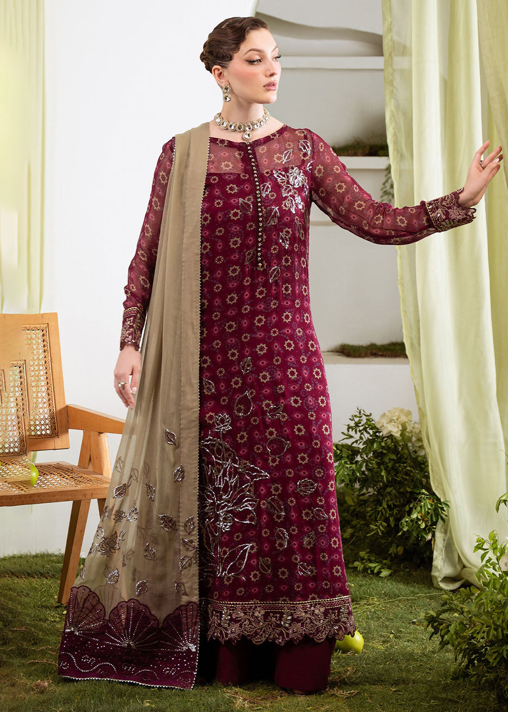 Buy Now Amaya Luxury Chiffon '25 by Nureh | AM-20 Online in USA, UK, Canada, France, Italy, Germany, Singapore, Australia, UAE & Worldwide at Empress Clothing