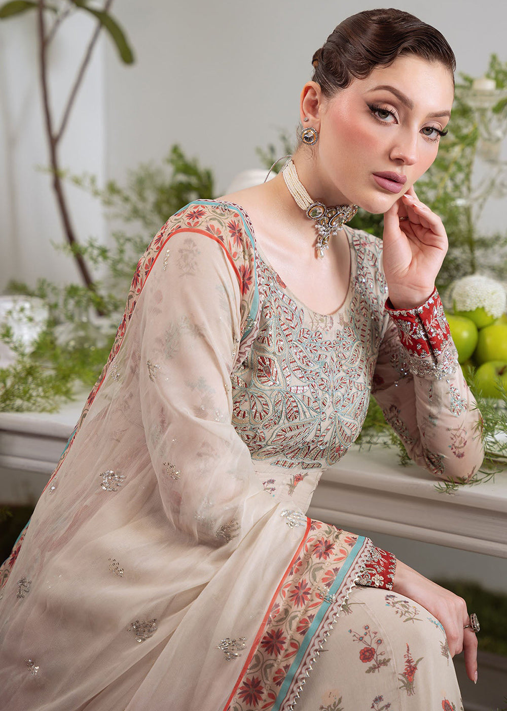 Buy Now Amaya Luxury Chiffon '25 by Nureh | AM-21 Online in USA, UK, Canada, France, Italy, Germany, Singapore, Australia, UAE & Worldwide at Empress Clothing