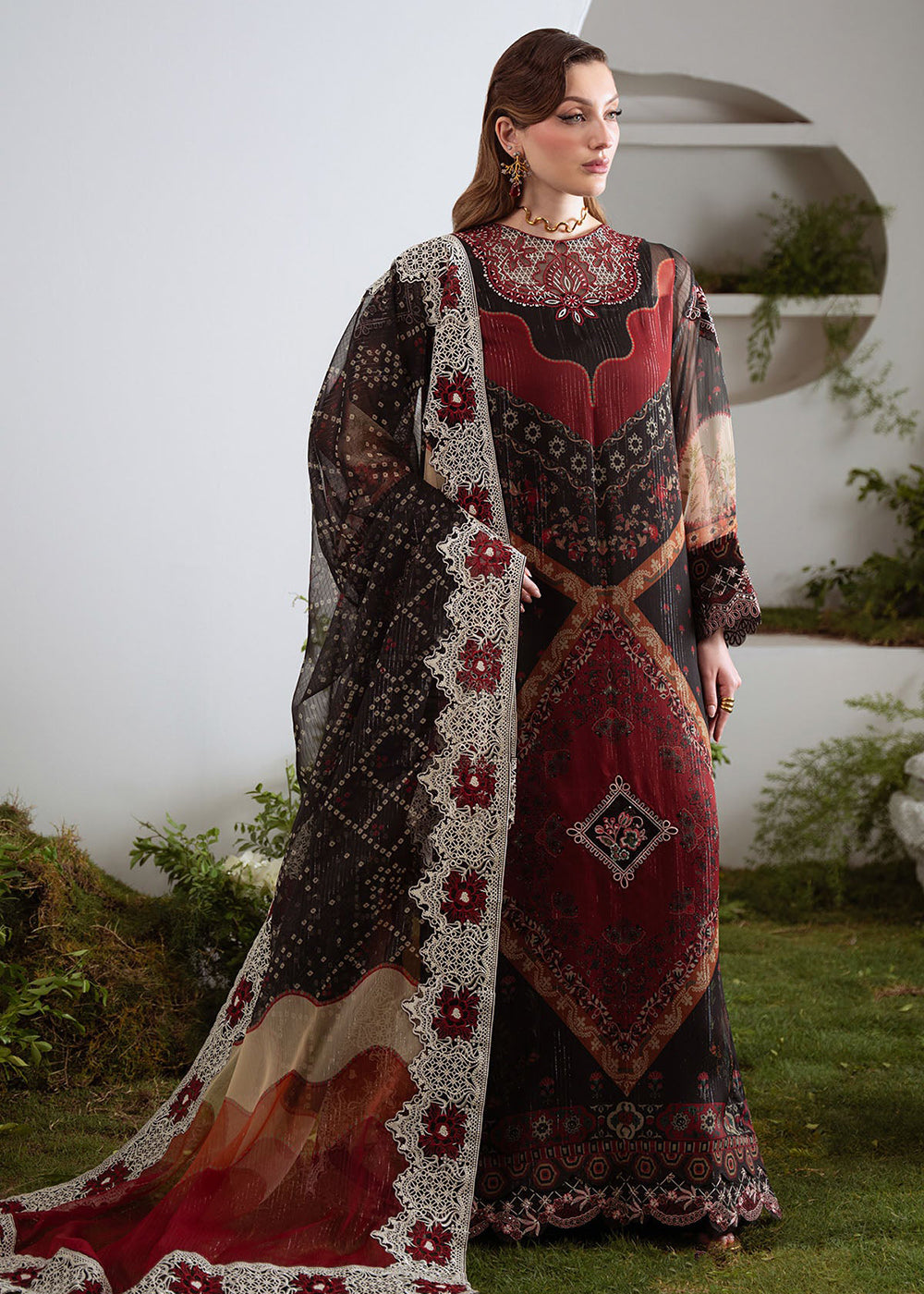 Buy Now Amaya Luxury Chiffon '25 by Nureh | AM-22 Online in USA, UK, Canada, France, Italy, Germany, Singapore, Australia, UAE & Worldwide at Empress Clothing