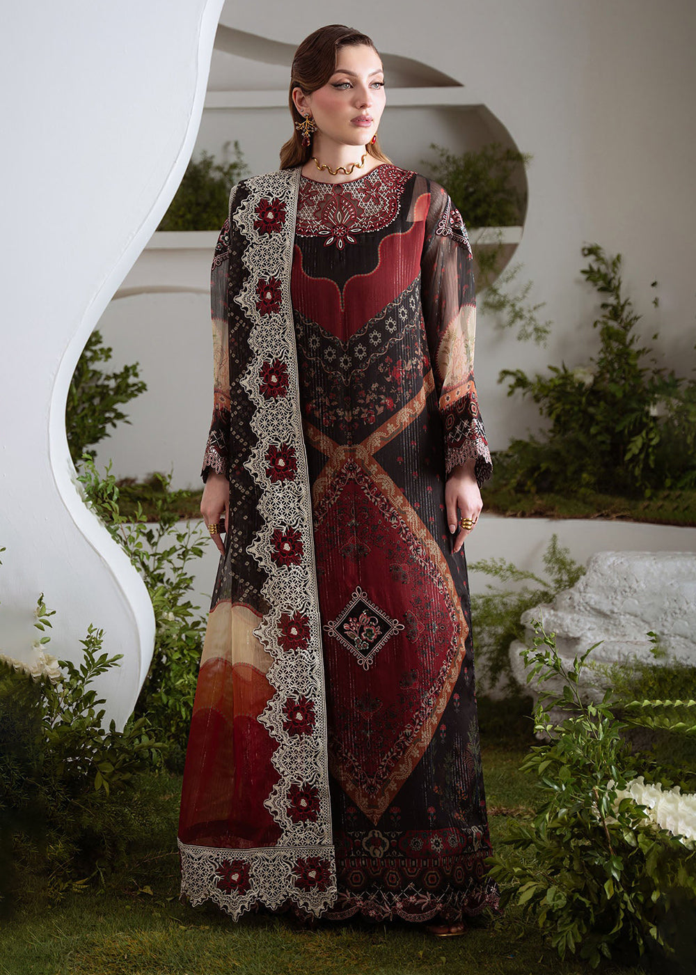 Buy Now Amaya Luxury Chiffon '25 by Nureh | AM-22 Online in USA, UK, Canada, France, Italy, Germany, Singapore, Australia, UAE & Worldwide at Empress Clothing