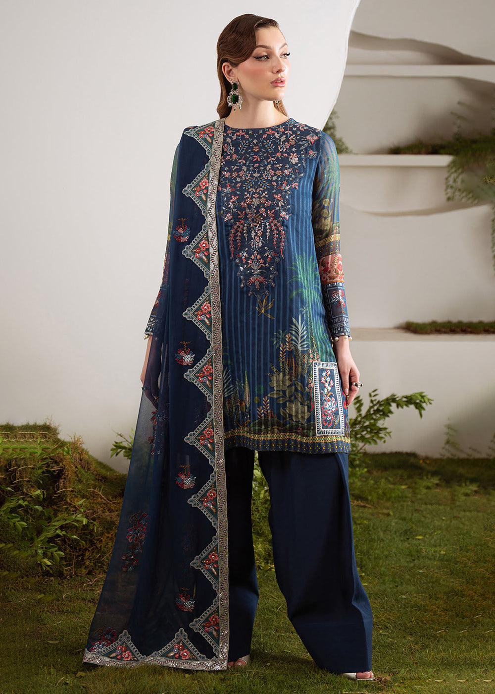 Buy Now Amaya Luxury Chiffon '25 by Nureh | AM-23 Online in USA, UK, Canada, France, Italy, Germany, Singapore, Australia, UAE & Worldwide at Empress Clothing
