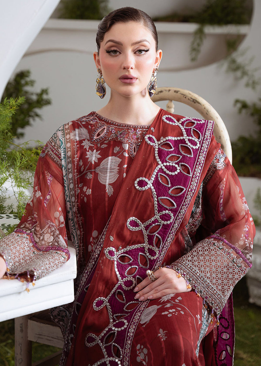 Buy Now Amaya Luxury Chiffon '25 by Nureh | AM-24 Online in USA, UK, Canada, France, Italy, Germany, Singapore, Australia, UAE & Worldwide at Empress Clothing