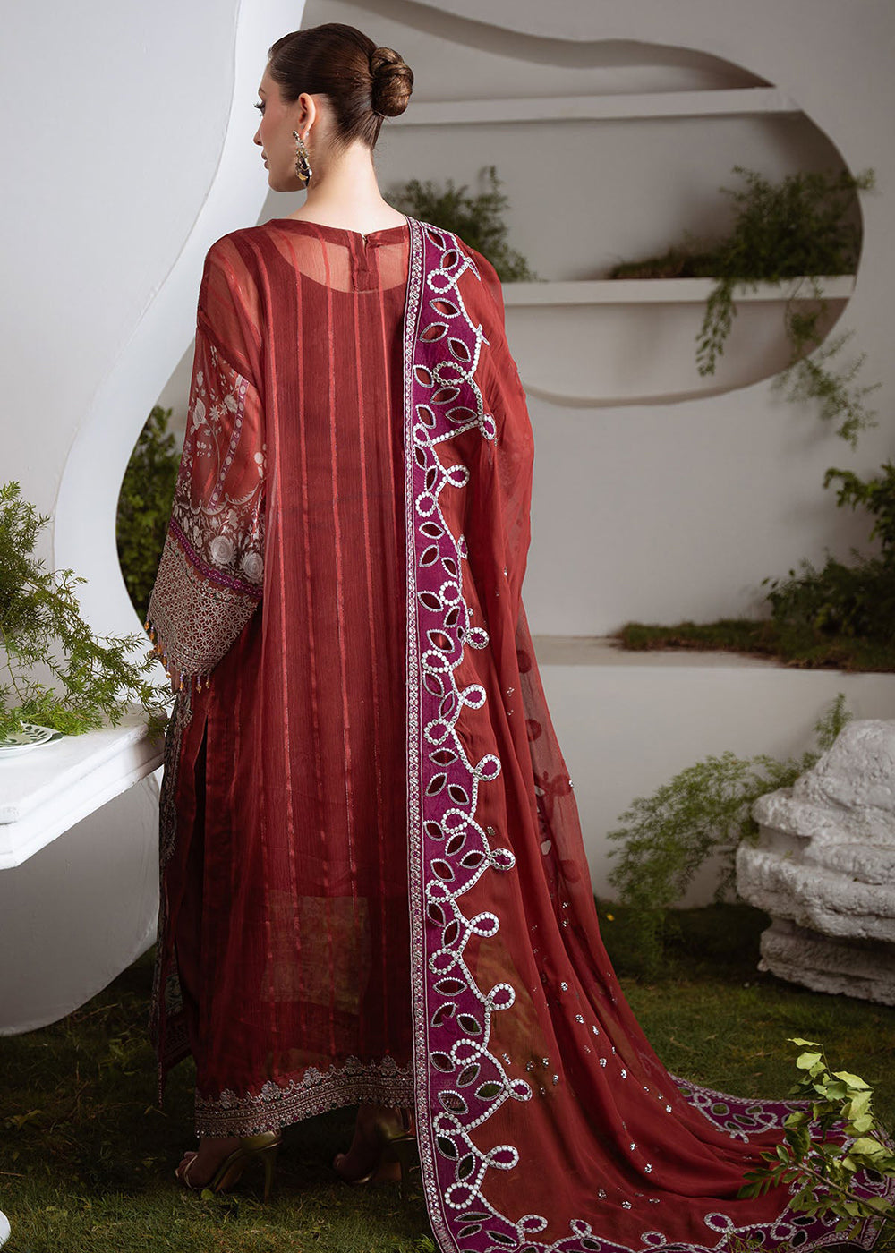 Buy Now Amaya Luxury Chiffon '25 by Nureh | AM-24 Online in USA, UK, Canada, France, Italy, Germany, Singapore, Australia, UAE & Worldwide at Empress Clothing