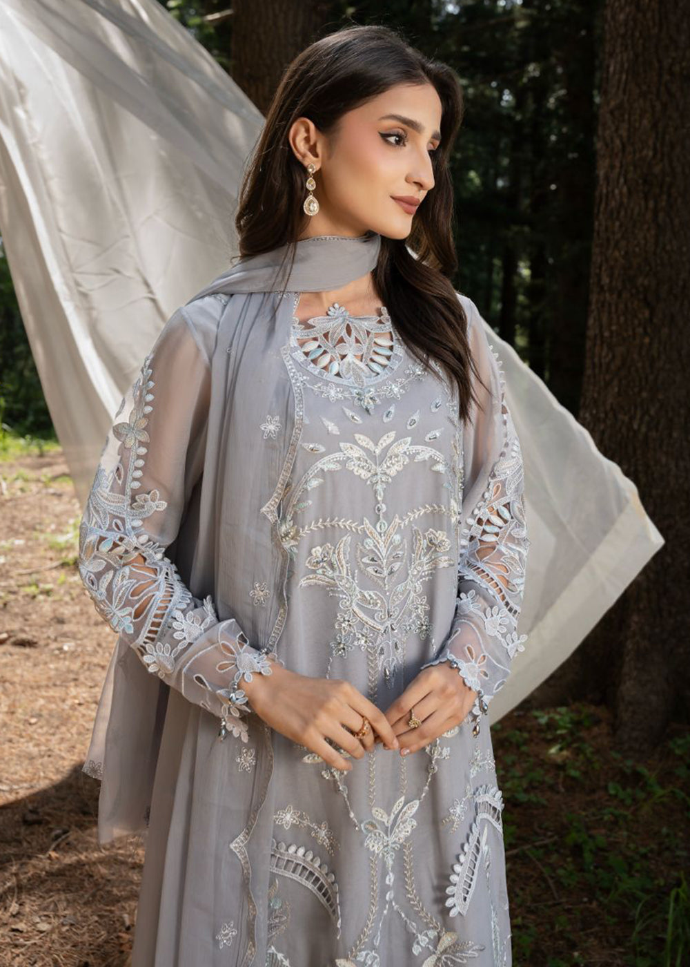 Buy Now Aura Handmade Chiffons Vol 4 by Zebtan | AR-03 Online in US, UK, Canada, France, Greece, Germany, Ireland, Sweden, Netherlands &amp; Worldwide at Empress.