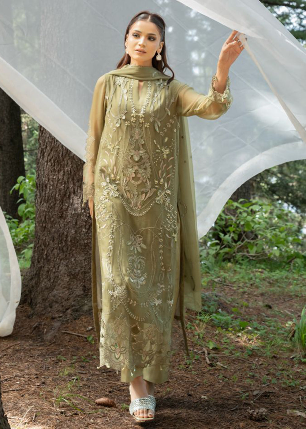 Buy Now Aura Handmade Chiffons Vol 4 by Zebtan | AR-06 Online in US, UK, Canada, France, Greece, Germany, Ireland, Sweden, Netherlands &amp; Worldwide at Empress.