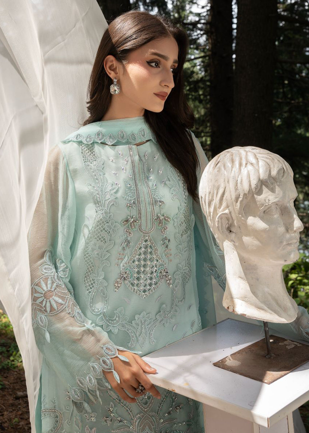 Buy Now Aura Handmade Chiffons Vol 4 by Zebtan | AR-07 Online in US, UK, Canada, France, Greece, Germany, Ireland, Sweden, Netherlands &amp; Worldwide at Empress.