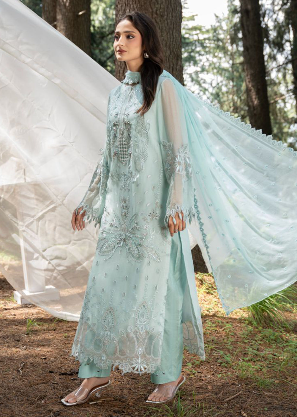 Buy Now Aura Handmade Chiffons Vol 4 by Zebtan | AR-07 Online in US, UK, Canada, France, Greece, Germany, Ireland, Sweden, Netherlands &amp; Worldwide at Empress.