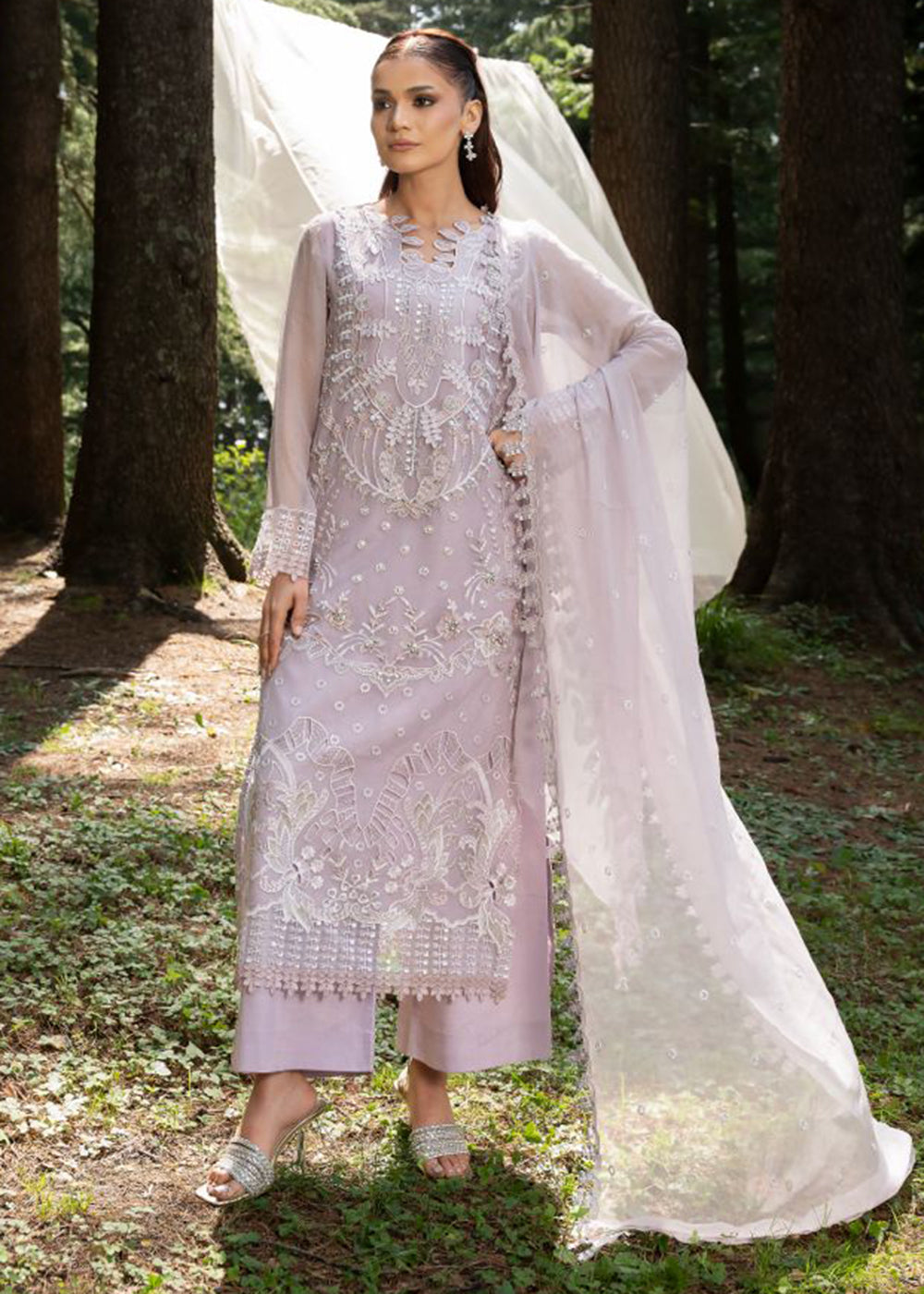 Buy Now Aura Handmade Chiffons Vol 4 by Zebtan | AR-08 Online in US, UK, Canada, France, Greece, Germany, Ireland, Sweden, Netherlands &amp; Worldwide at Empress.