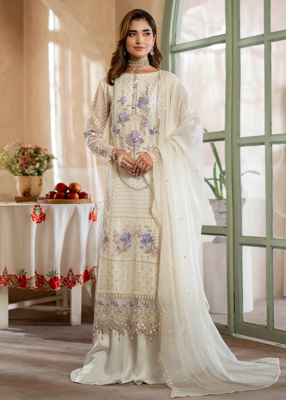 Buy Now Aura Handmade Chiffons Vol 3 by Zebtan | AR-02 Online in US, UK, Canada, France, Greece, Germany, Ireland, Sweden, Netherlands & Worldwide at Empress.
