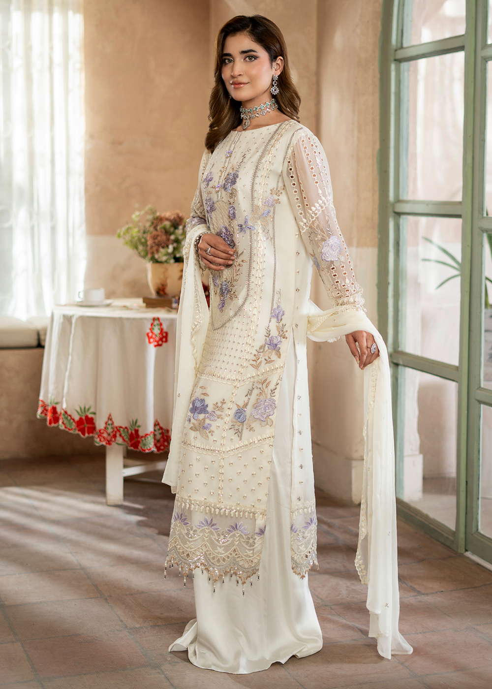 Buy Now Aura Handmade Chiffons Vol 3 by Zebtan | AR-02 Online in US, UK, Canada, France, Greece, Germany, Ireland, Sweden, Netherlands & Worldwide at Empress.