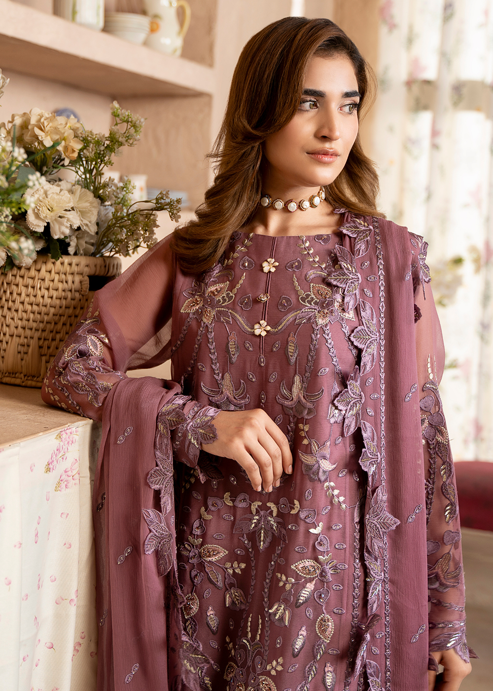 Buy Now Aura Handmade Chiffons Vol 3 by Zebtan | AR-03 Online in US, UK, Canada, France, Greece, Germany, Ireland, Sweden, Netherlands & Worldwide at Empress.