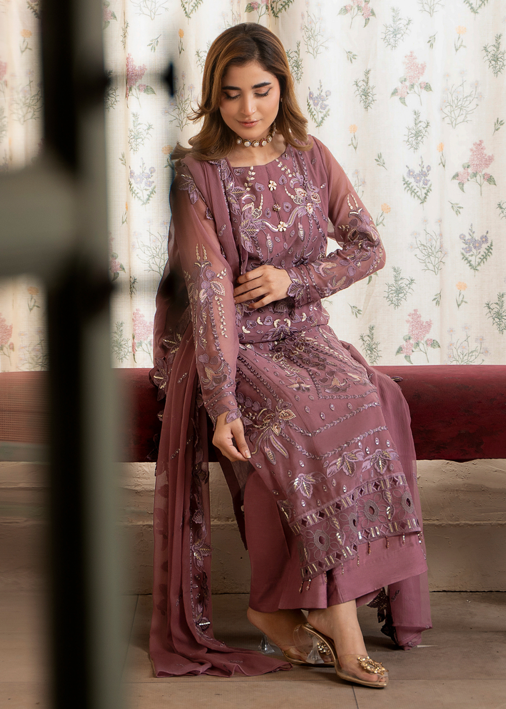 Buy Now Aura Handmade Chiffons Vol 3 by Zebtan | AR-03 Online in US, UK, Canada, France, Greece, Germany, Ireland, Sweden, Netherlands & Worldwide at Empress.