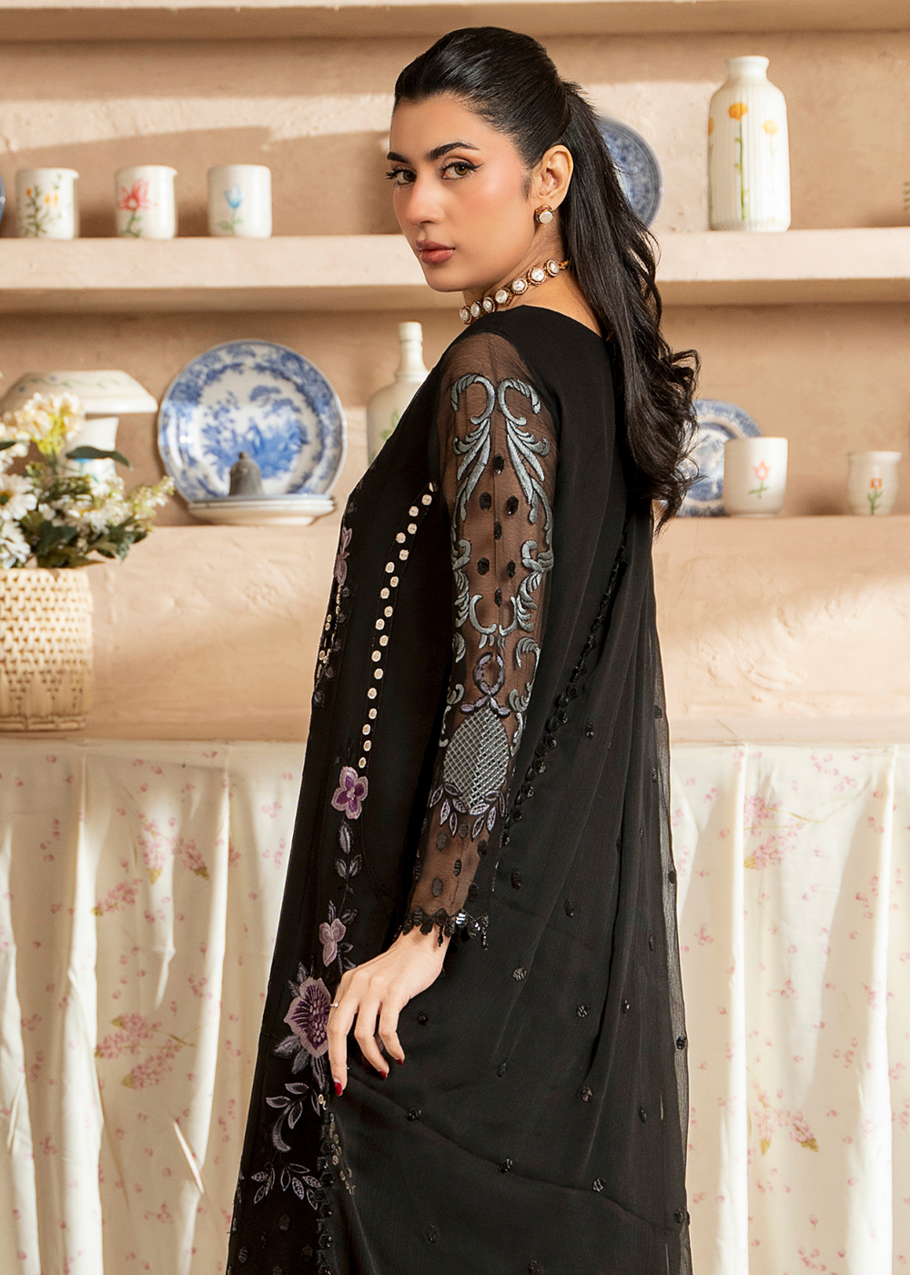 Buy Now Aura Handmade Chiffons Vol 3 by Zebtan | AR-04 Online in US, UK, Canada, France, Greece, Germany, Ireland, Sweden, Netherlands & Worldwide at Empress.