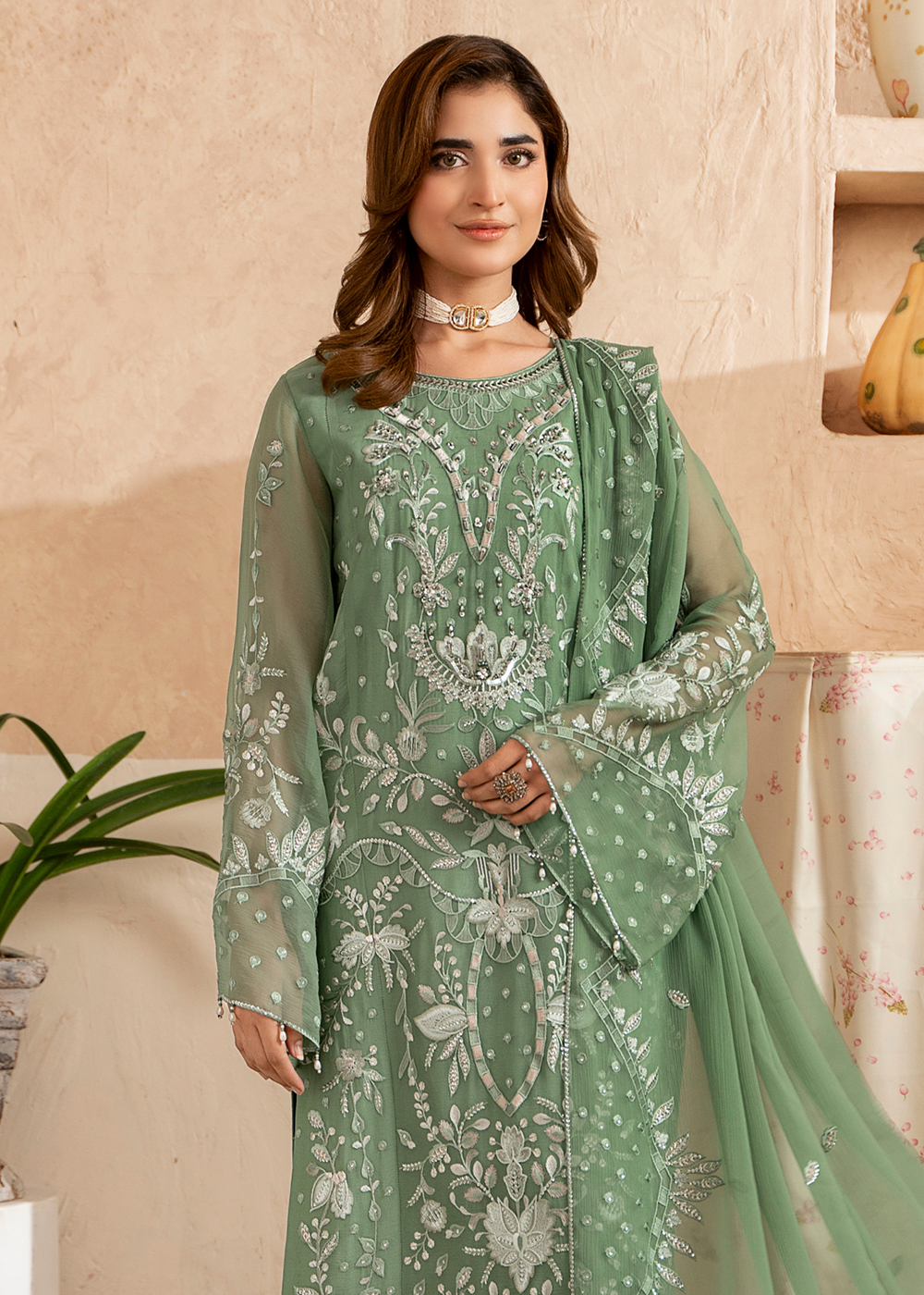 Buy Now Aura Handmade Chiffons Vol 3 by Zebtan | AR-05 Online in US, UK, Canada, France, Greece, Germany, Ireland, Sweden, Netherlands & Worldwide at Empress.