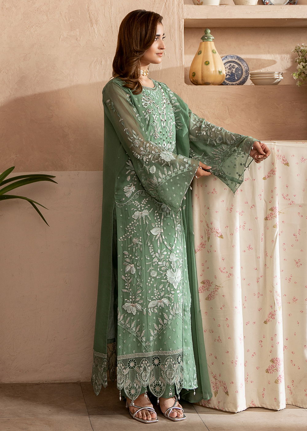 Buy Now Aura Handmade Chiffons Vol 3 by Zebtan | AR-05 Online in US, UK, Canada, France, Greece, Germany, Ireland, Sweden, Netherlands & Worldwide at Empress.