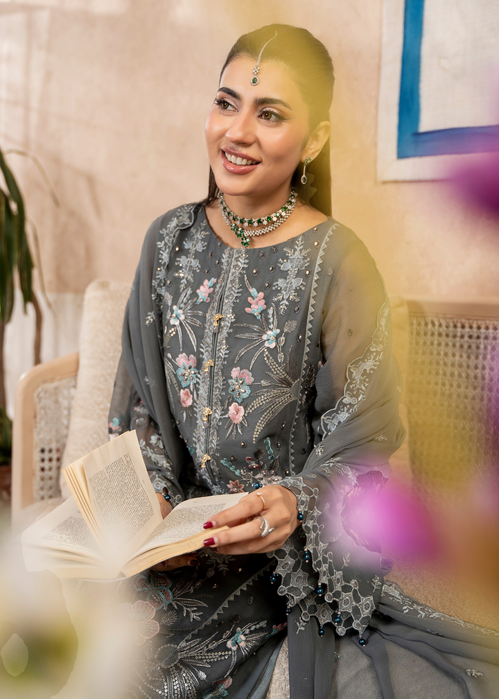 Buy Now Aura Handmade Chiffons Vol 3 by Zebtan | AR-09 Online in US, UK, Canada, France, Greece, Germany, Ireland, Sweden, Netherlands & Worldwide at Empress.