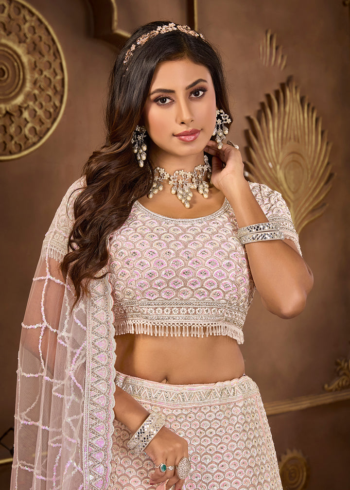 Buy Now Pink Heavy Embroidered Designer Bridal Lehenga Choli Online in USA, UK, Canada, UAE & Worldwide at Empress Clothing.