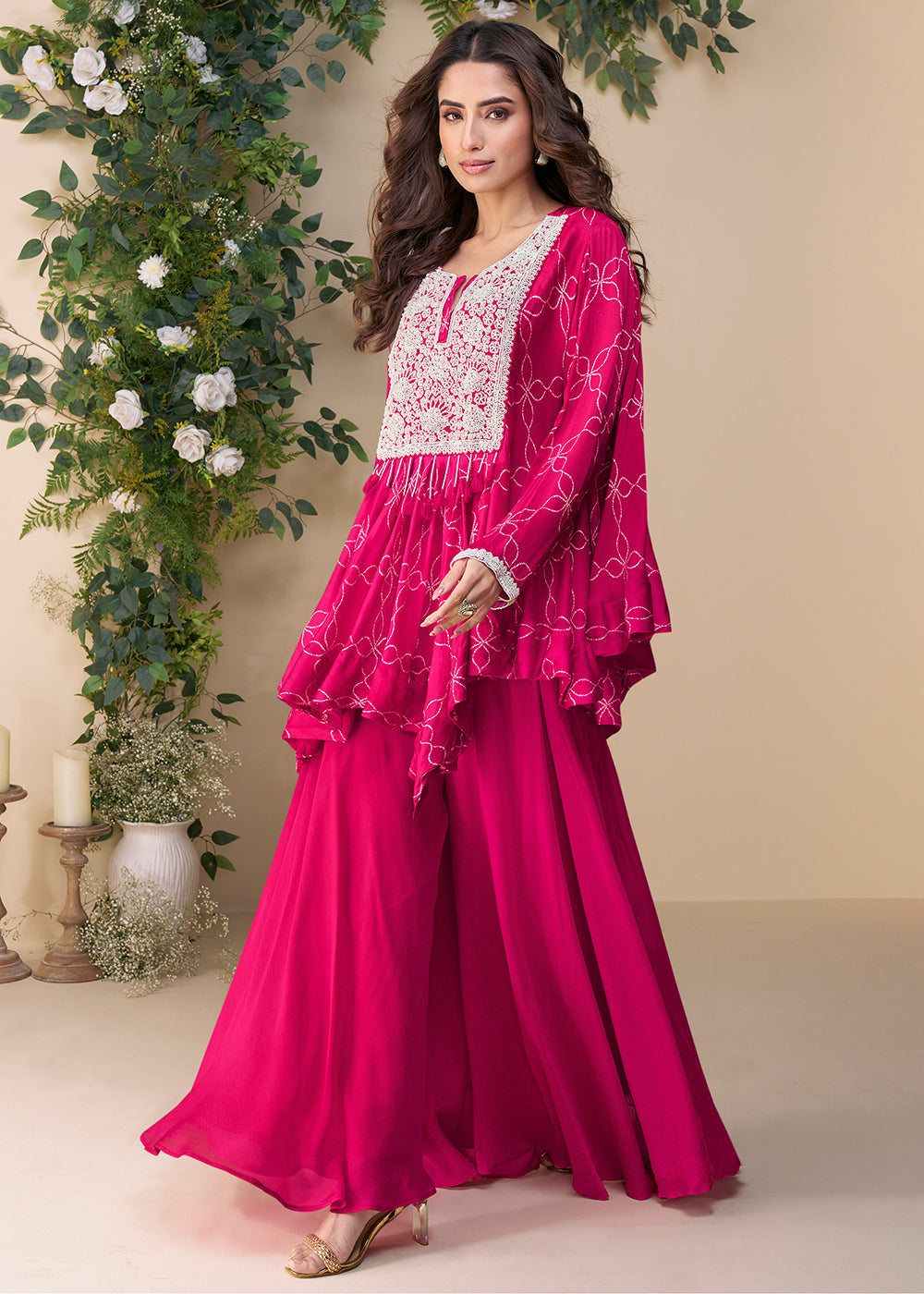 Buy Now Rani Hand Embellished Poncho Kaftan Style Dress Online in USA, UK, Canada, Germany, Italy, France, Austria, Singapore & Worldwide at Empress Clothing.