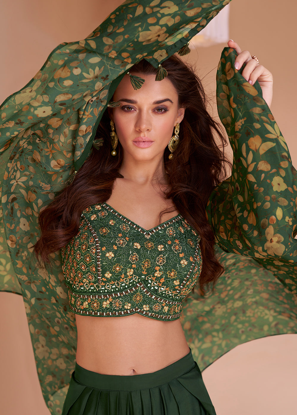 green dhoti dress for women Shop Green designer Dhoti Skirt Sets for Women Online
