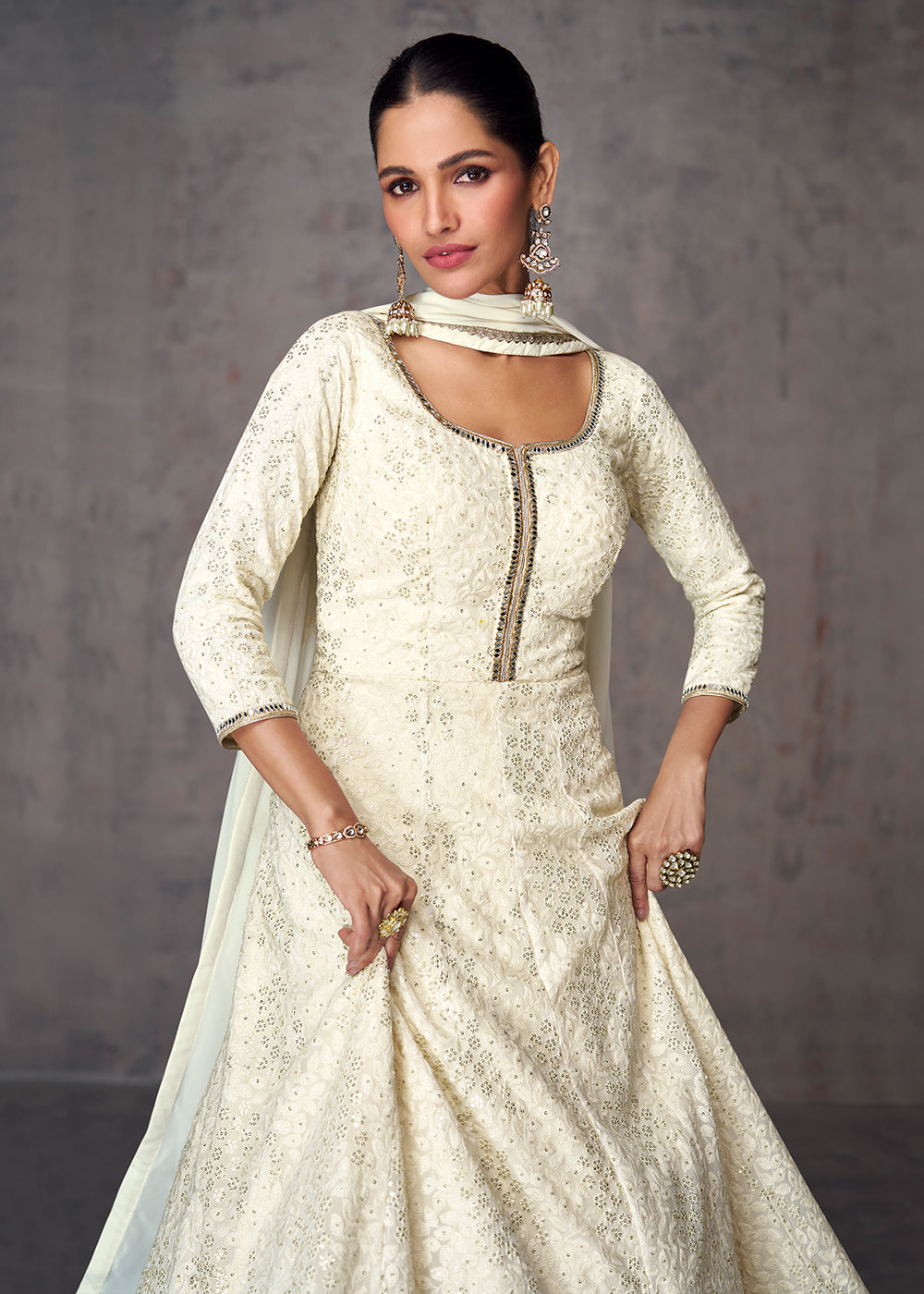 Buy Muslim Ballgown Wedding Dress Online in India - Etsy