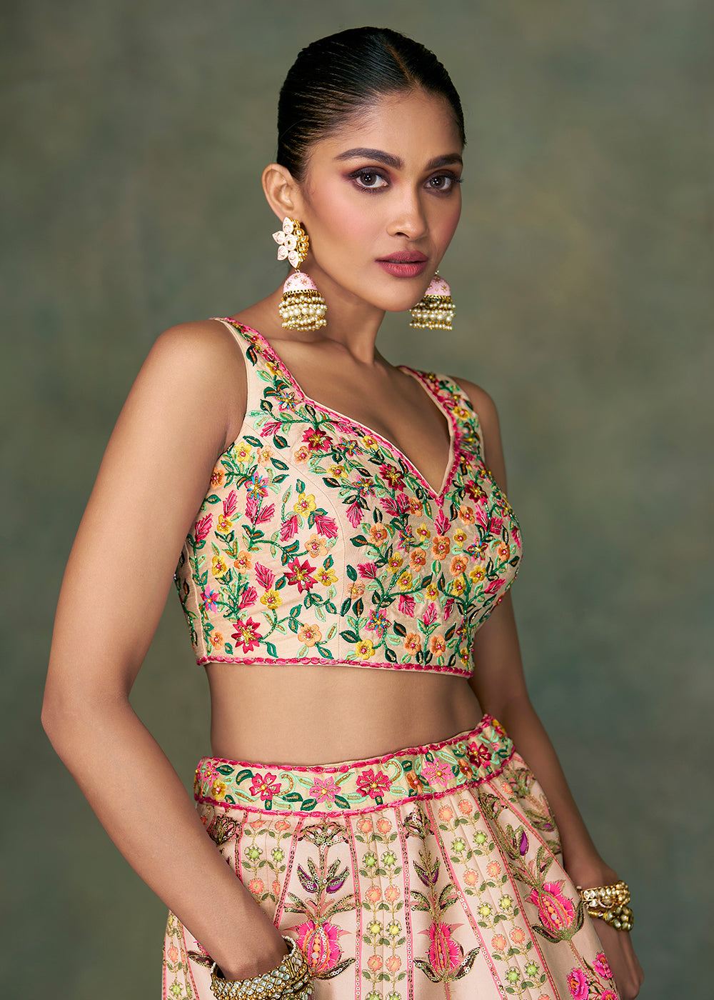 Crop top Lehenga Choli - Buy Designer Lehenga Choli