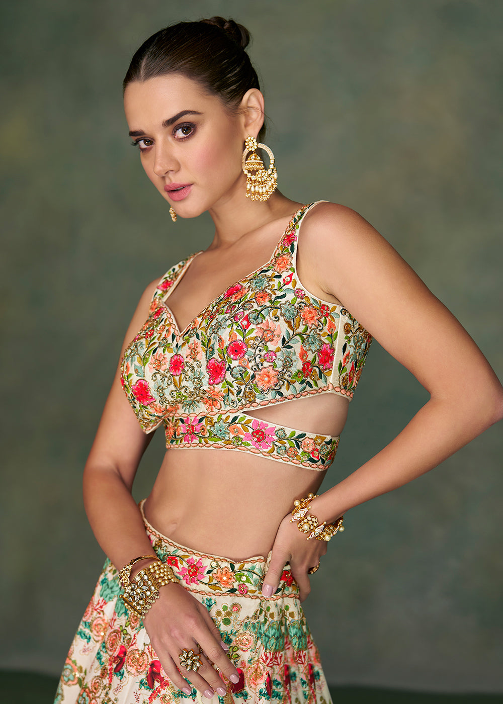 Georgette Wedding Designer Crop Top Lehenga Choli at Rs 7192 in Surat Georgette Wedding Designer Crop Top Lehenga Choli at Rs 7192 in Surat