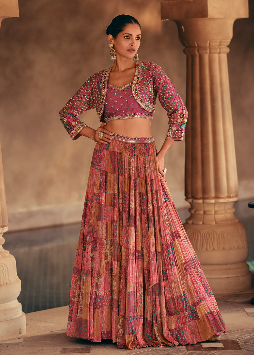 Buy Latest Pink Color Lehenga Choli Online at Best Price | Ethnic Plus