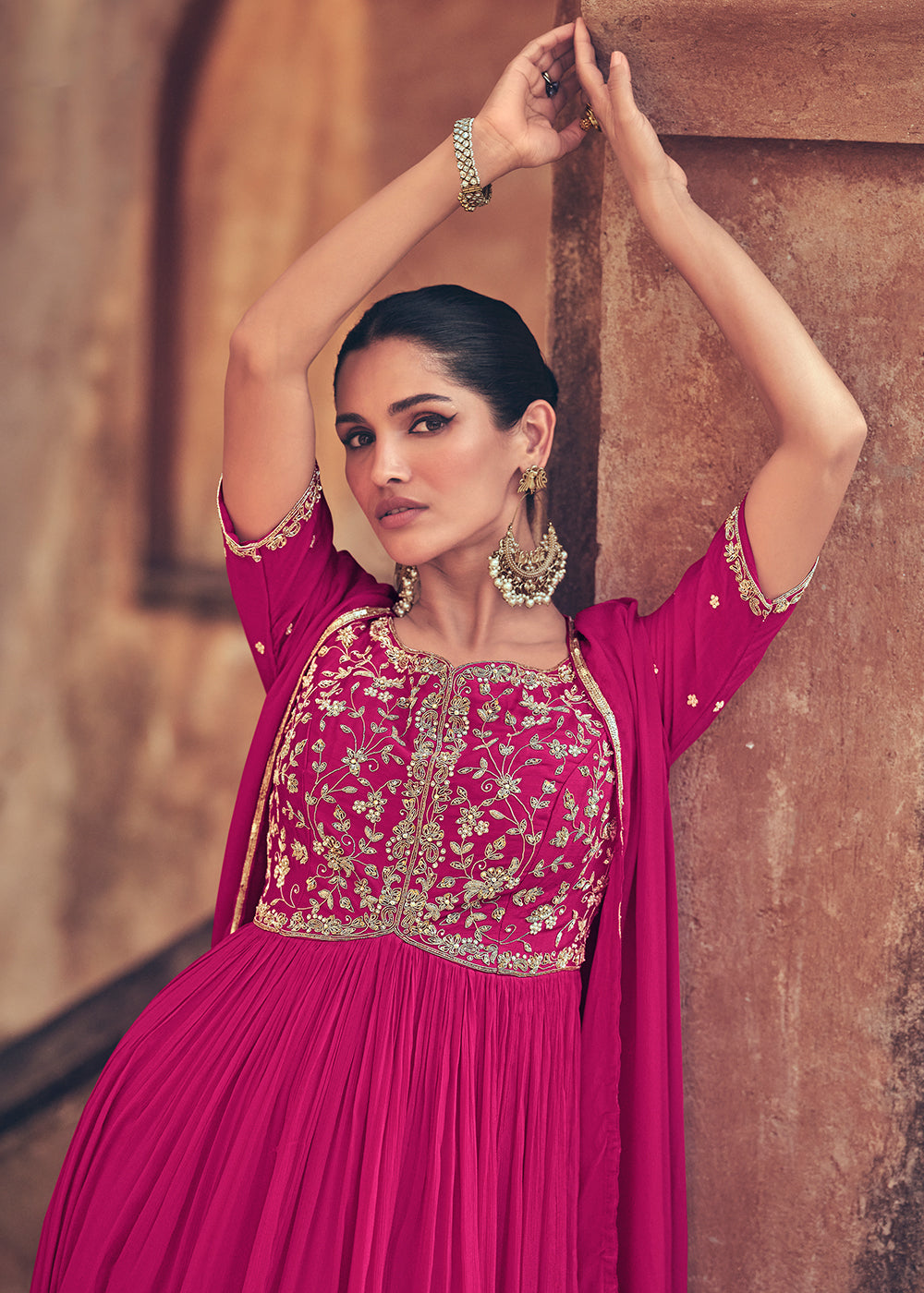 pink dress jewellery Hot Pink Dress Jewellery Combination: 10 Bold & Stylish Ideas