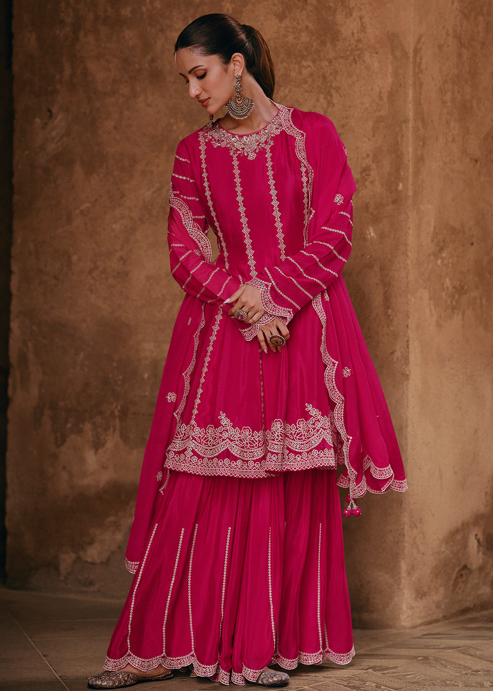 Pakistani Sharara Dress Online Shopping | Maharani Designer
