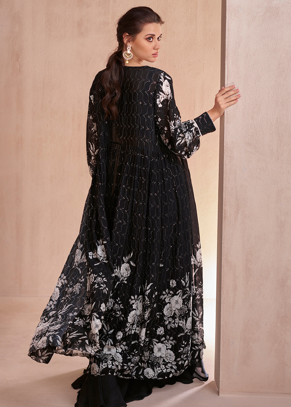 black palazzo dress for women PALAZZO DRESS