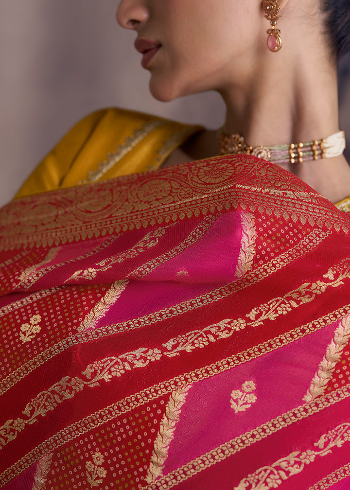 Buy Now Gold Yellow Shimmer Silk Wedding Festive Salwar Kameez Online in USA, UK, Canada, Germany, Italy & Worldwide at Empress Clothing.